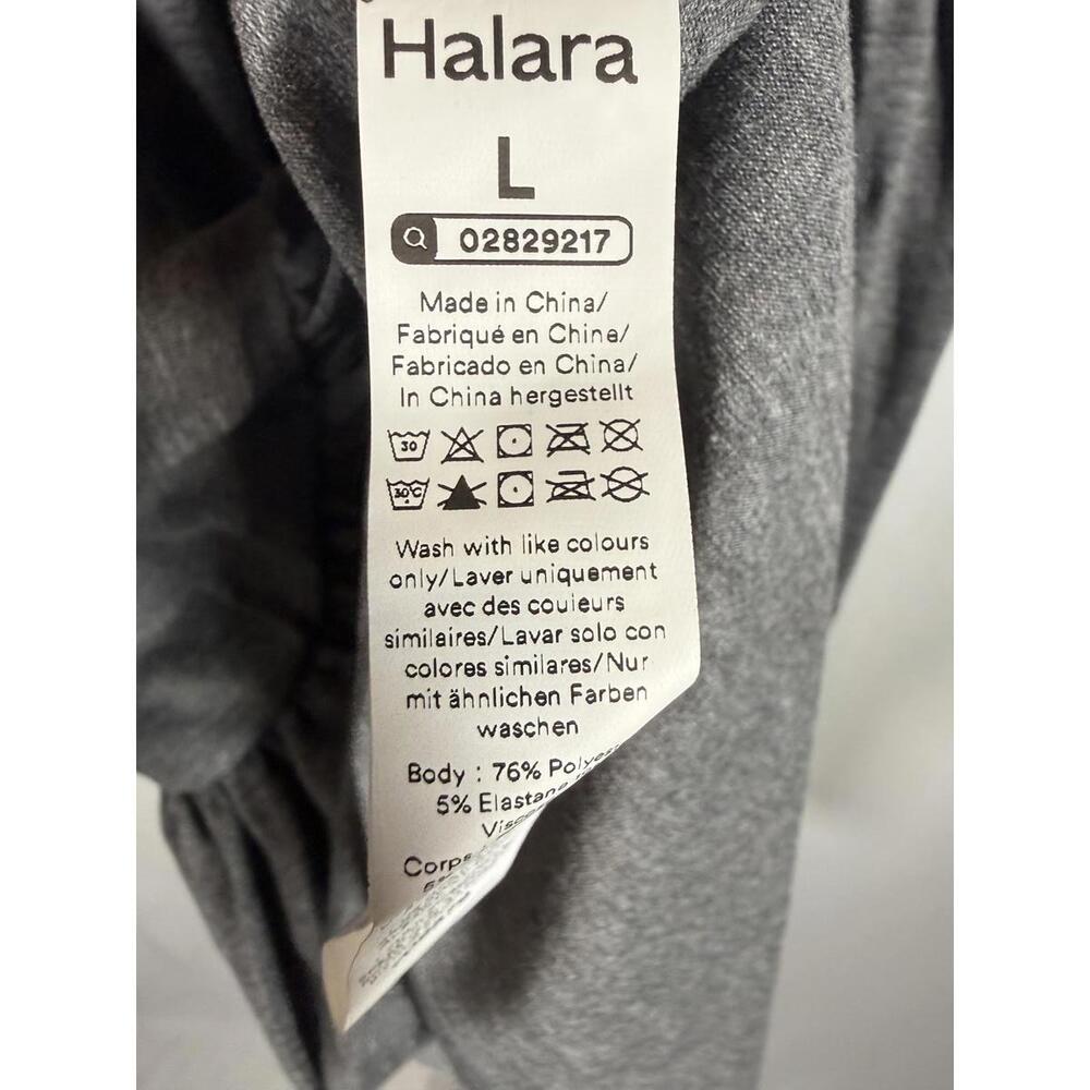 NWT Halara U Neck Ruffle Hem Flowy Mini Dress Size Large - Picture 7 of 9